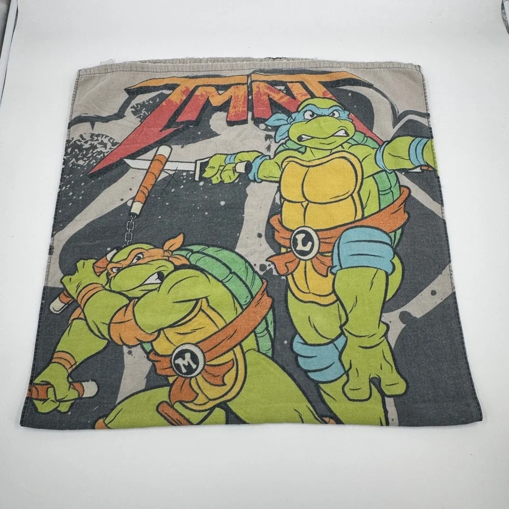Vintage Teenage Mutant Ninja Turtles TMNT Beach Towel 28x52 Distressed Retro‎